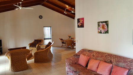 Inside Te Vaiora Villa - Living